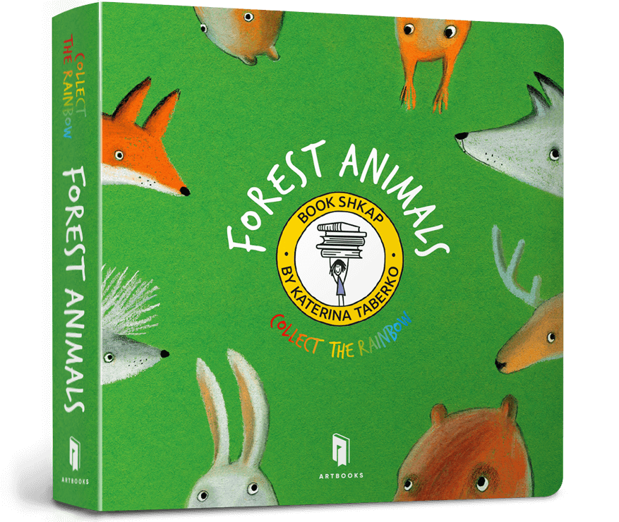 Collect the rainbow. Forest animals