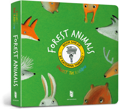 Collect the rainbow. Forest animals